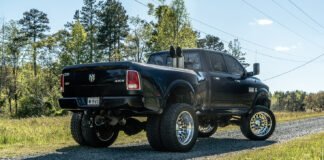 Lifted Dodge Ram 3500 Dually with Stacks: A Tough and Rugged Ride Lifted Dodge Ram 3500 Dually with Stacks