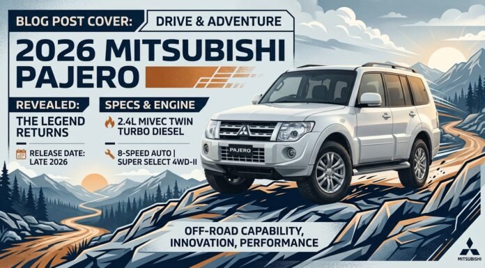 2026 Mitsubishi Pajero: Full Specs, Engine, Price and Release Date 2026 Mitsubishi Pajero: Specs, Engine and Release Date