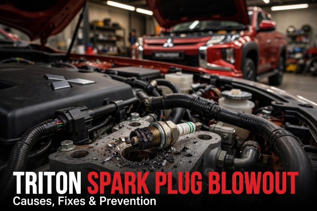 5.4 Triton spark plug blowout damage in a Ford cylinder head
